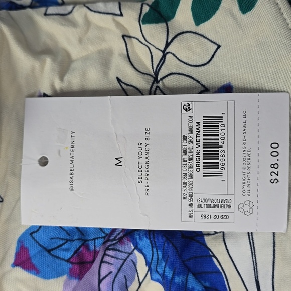 Babydoll Maternity Tank Top | Isabel Maternity | Medium - Picture 9 of 11